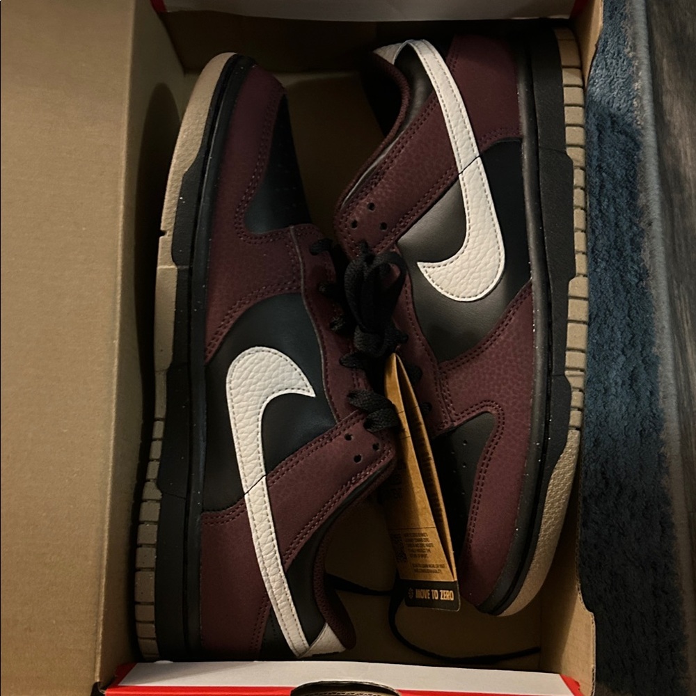 Women’s Black and Burgundy Sneakers